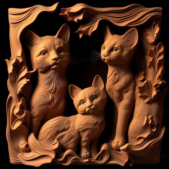 3D model cats (STL)